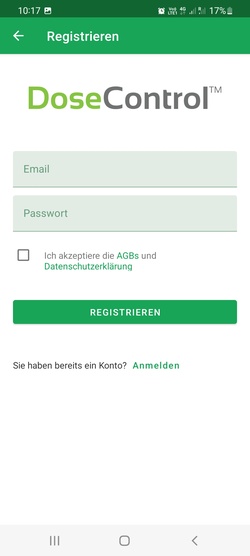 Registrierung