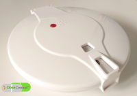 Automatische elektronische Pillendose mit weißem Deckel für Ihre Familienangehörige