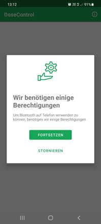 Android App für Steuerung und Überwachung von smarten Tablettenspender DoseControl