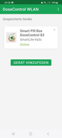 Smarte WLAN Tablettenbox DoseControl inkl. Gratis 2 Monate Premium Service | Modell 2021 | Matter Deckel | Deutsche Dosierungsringe | Fernsteuerung und Benachrichtigung über Android App