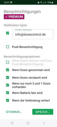 Smarte WLAN Tablettenbox DoseControl inkl. Gratis 2 Monate Premium Service | Modell 2021 | Matter Deckel | Deutsche Dosierungsringe | Fernsteuerung und Benachrichtigung über Android App