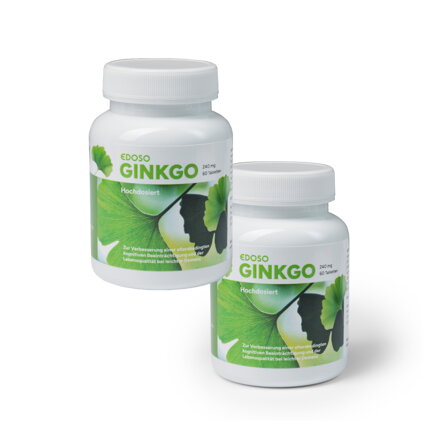 Ginkgo Biloba EDOSO bei leichter Demenz 240 mg 2 x 60 Tabletten Doppelverpackung