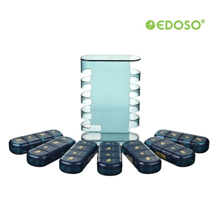 EDOSO Tablettenbox für 7 Tage 4 Fächer pro Behälter