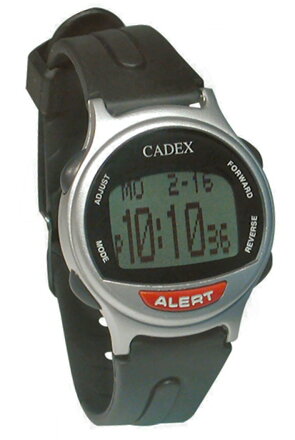 Medizinische Uhr Cadex in der silbernen Verions angeboten von DoseControl